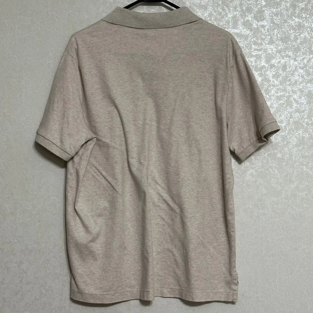 Polo Ralph Lauren Classic‎ Fit Men's Shirt Heather Gray Blue Logo Short Sleeve L